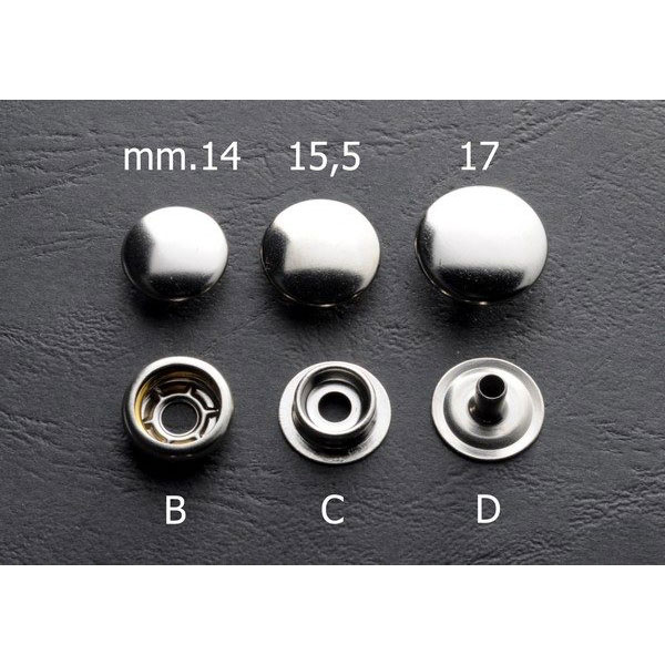 Bottoni a pressione da rivettare modello 1103 (tipo Kappa 1)