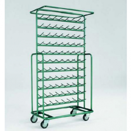 Carrello porta rocche con ruote. Portata di 178 rocche