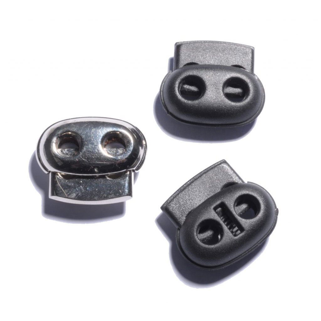 Fermacorda doppio con molla per settore tessile