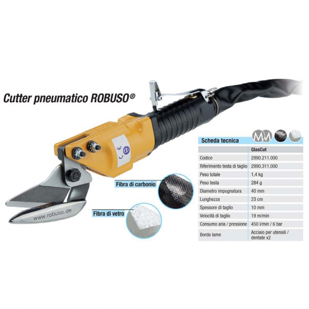 Forbici pneumatiche Robuso GLACUT