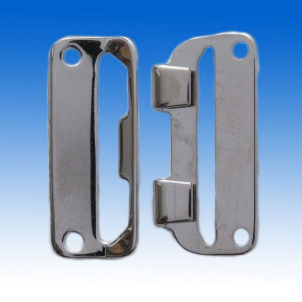 Ganci per gonna in acciaio. Misura: mm 22