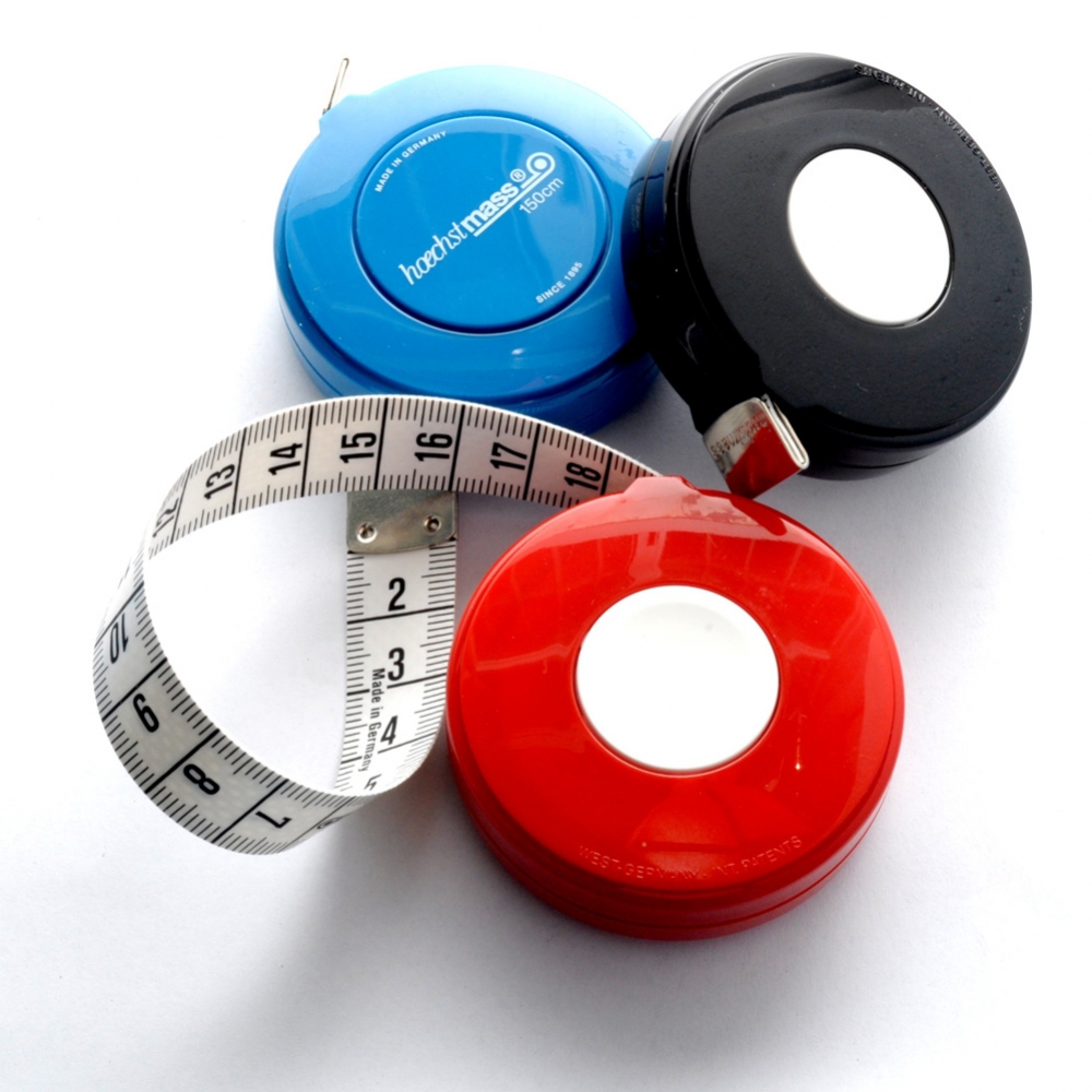 Metro da sarto avvolgibile in fibra con molla di recupero