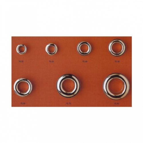 Occhielli in nichel e ottone