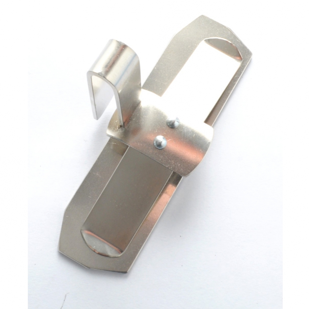 Pinza per tessuti verticale cromata DABO