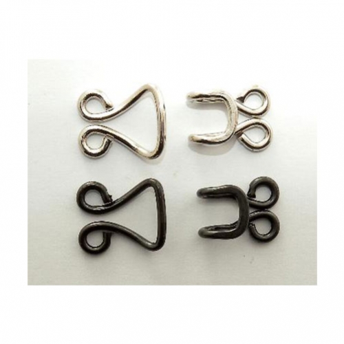 Uncinelli squadrati da corsetteria in ottone, qualità extra.